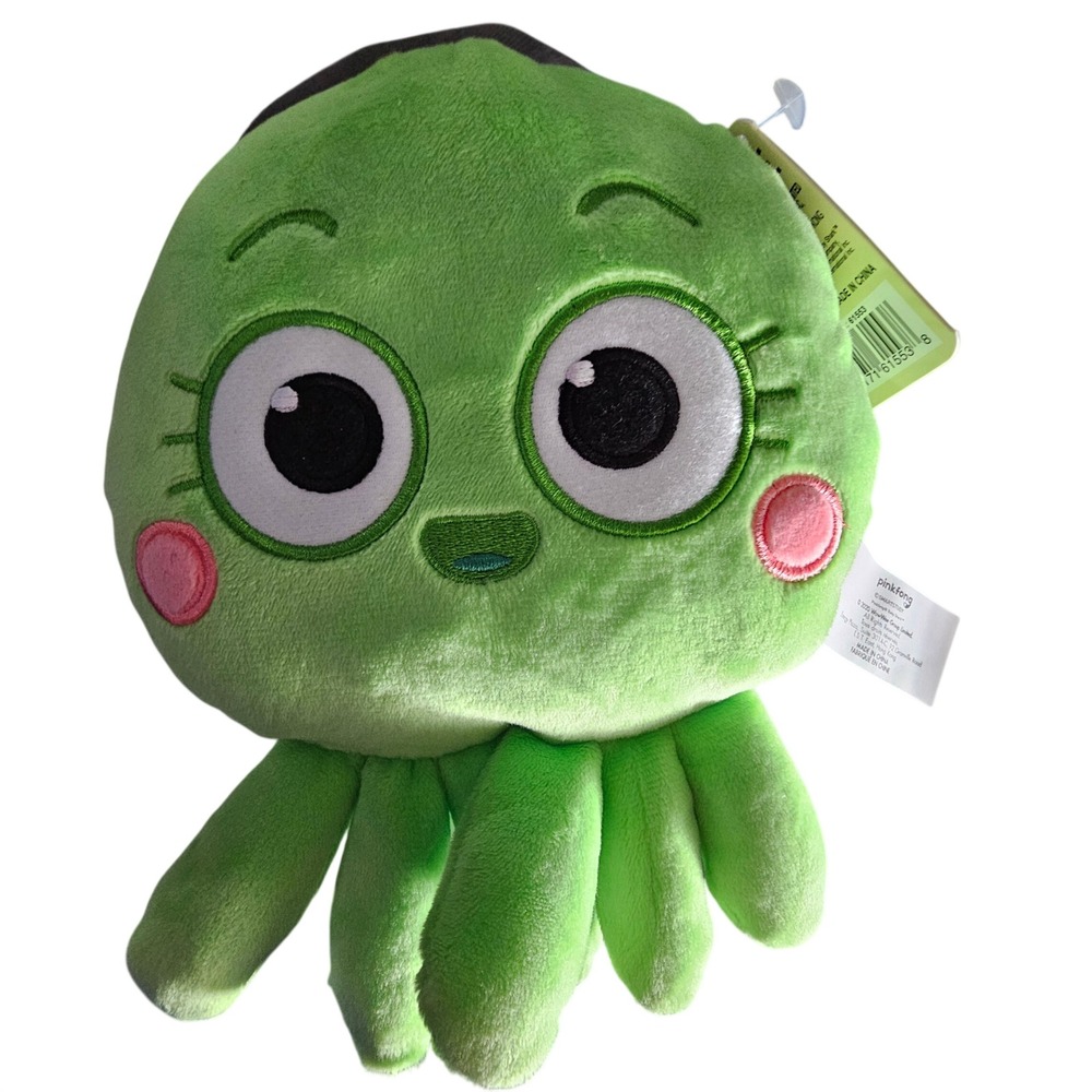 Pinkfong Baby Shark Big Show‎ Vola 8 Inch Fin Friend Plush Green Octopus Toy NEW